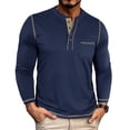thumbnail image 1 of Free Shipping Henley Long Sleeve Shirts for Men Regular-Fit Lightweight Casual Button T-Shirts Basic Button Tee Tops Fall Clothes, 1 of 7
