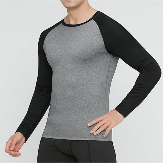 Free Shipping Moisture Wicking Shirts for Men Long Sleeve - Quater Zip/Crew Neck UPF 50 + Skin Shirt Outdoor Athletic Active Wear