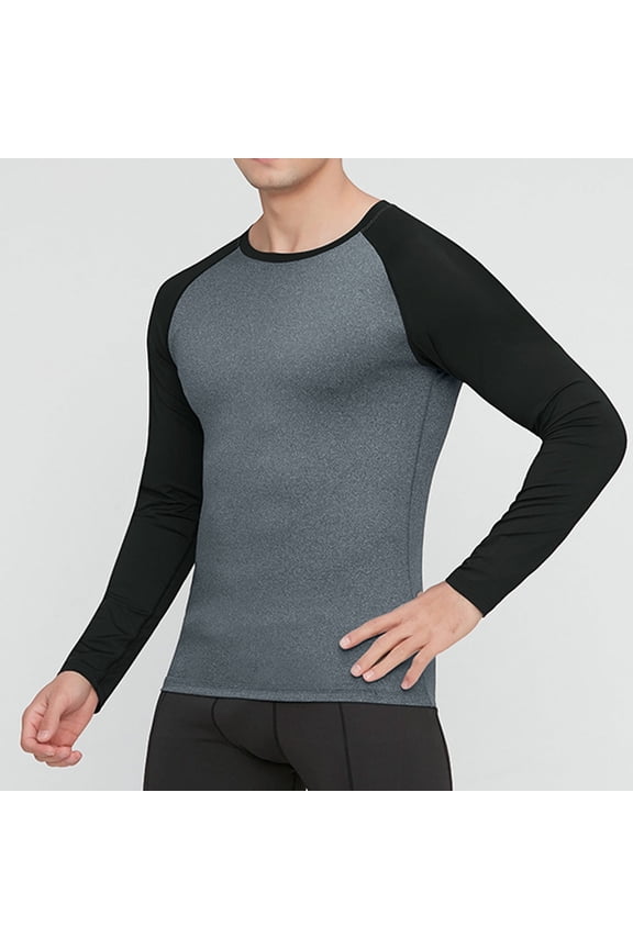 Free Shipping Moisture Wicking Shirts for Men Long Sleeve - Quater Zip/Crew Neck UPF 50 + Skin Shirt Outdoor Athletic Active Wear