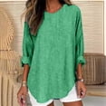 thumbnail image 1 of Free Shipping Womens Long Sleeve Tops Striped Color Block Casual Round Neck Shirts Loose Tees Fall Beach Vacation Tunics, 1 of 6