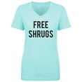 thumbnail image 1 of Free Shrugs Womens V-Neck T-Shirt, 1 of 3