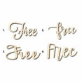 thumbnail image 1 of Free Sign Unfinished Wood Cutout Home Decor DIY Option 4- 36" Wide / 1/4", 1 of 3