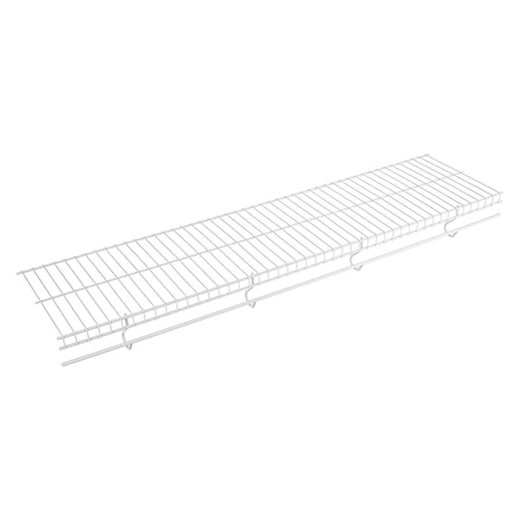 Free-Sliding Wire Shelf, White, Adjustable Shelving with Free-Slide Design for Closet Organization System, 12x 4, 1 Pack