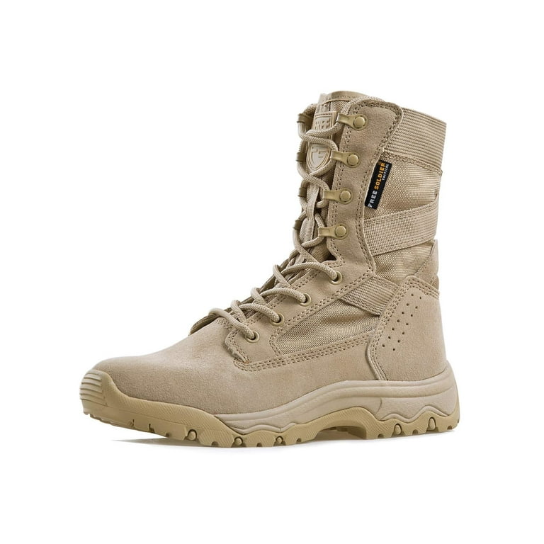 Free Soldier Men s 8 inches Lightweight Combat Boots Desert Work Boots