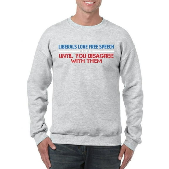 Free Speech Debate Sweatshirt Sweatshirt Men's