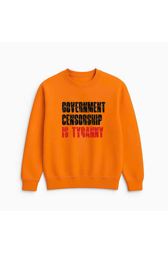 Free Speech First Amendment Inspired Patriotic Rights Expression Quote Sweatshirt, up to size 5XL