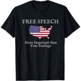 thumbnail image 1 of Free Speech Is More Important - First Amendment T Shirt, 1 of 3