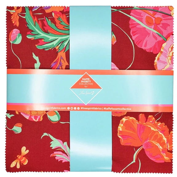 Free Spirit - Classics Plus - Spectrum 10 inch Charm by Kaffe Fassett 42 pcs