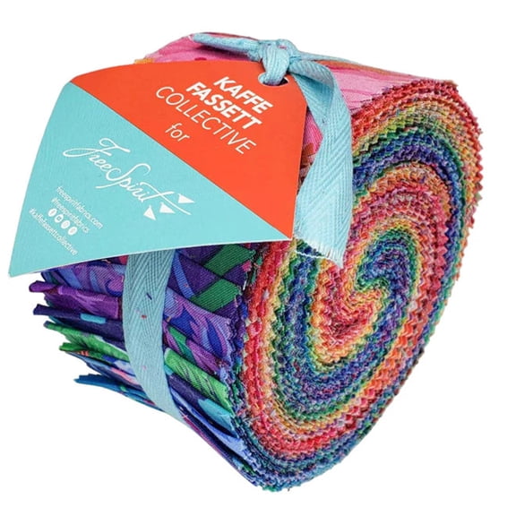 Free Spirit - Classics Plus - Spectrum 2.5 Inch Design Roll by Kaffe Fassett 40 pc