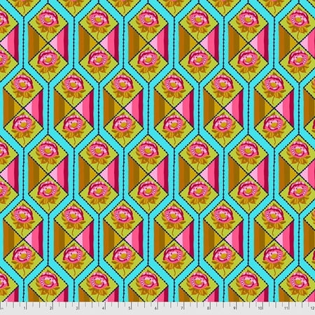 Free Spirit Fabrics Anna Maria Horner Bright Eyes Facets Aqua