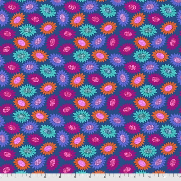 Free Spirit Fabrics Anna Maria Horner Bright Eyes Picky Blue