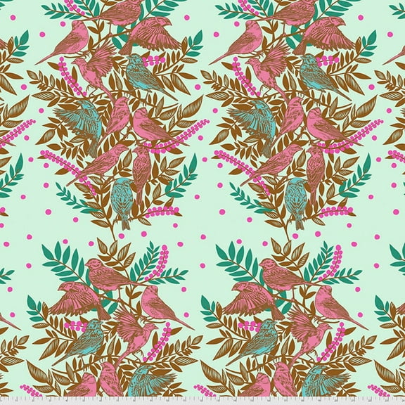 Free Spirit Fabrics Anna Maria Horner Bright Eyes Visitation Seafoam