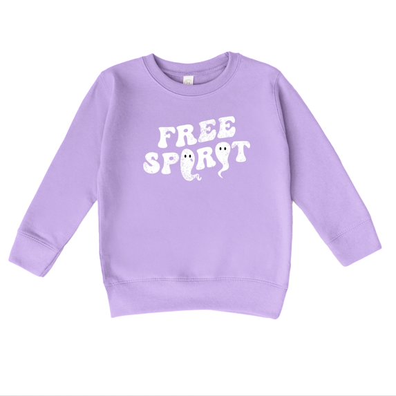 Free Spirit Ghost Distressed - Toddler Graphic Sweatshirt