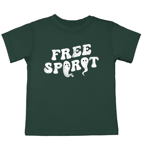 Free Spirit Ghost Distressed  - Toddler Short Sleeve Graphic T-Shirt