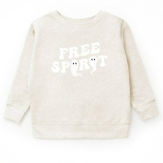 Free Spirit Ghost Distressed - Youth Graphic Sweatshirt
