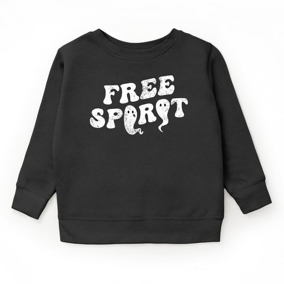 Free Spirit Ghost Distressed - Youth Graphic Sweatshirt