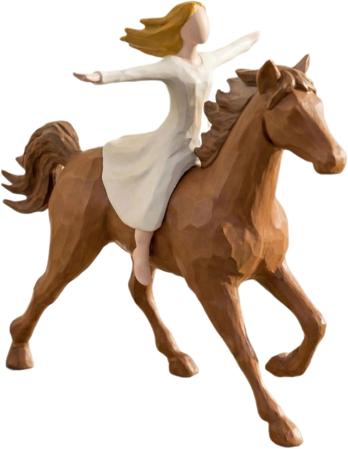 Free Spirit Horse Rider Figurine - Inspirational Gifts for Women, Girls & Equestrian Lovers - Horse Statues Home Decor for Birthday, Memorial(xxw)