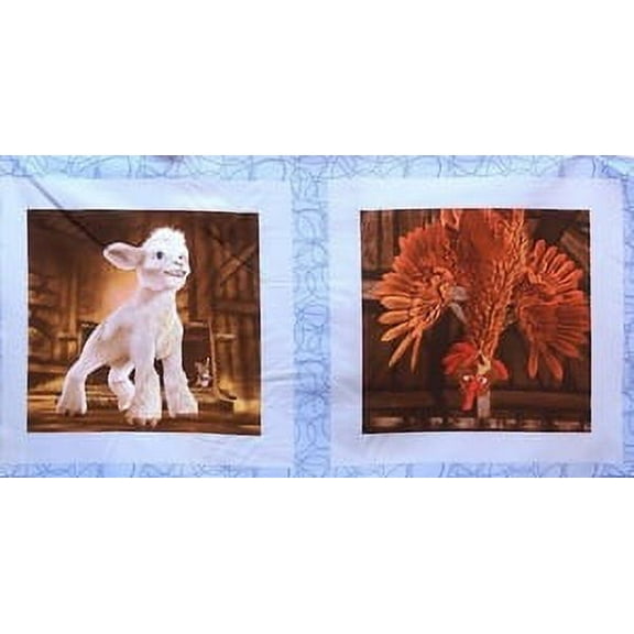 Free Spirit Lion Of Judah AF01 Wallhanging & Pillow Panel Blue Cotton Fabric By Yd