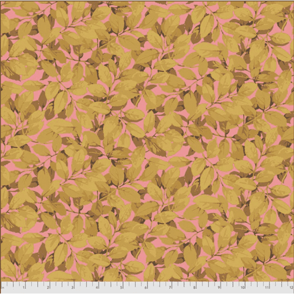 Free Spirit Martha Negley Trees Leaves Gold Cotton Fabric By Yard