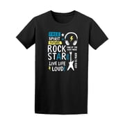 Free Spirit Rock Star Graphic Tee Mens -Image by Shutterstock