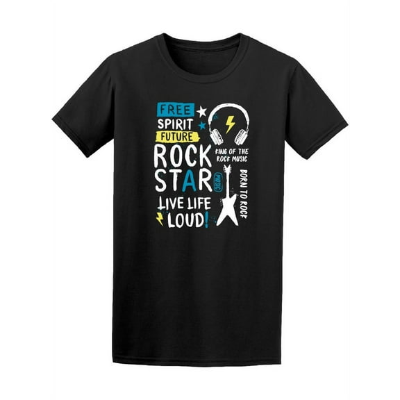 Free Spirit Rock Star Graphic Tee Men's -Image by Shutterstock