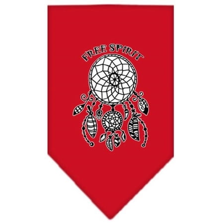 Free Spirit Screen Print Bandana, Red - Large