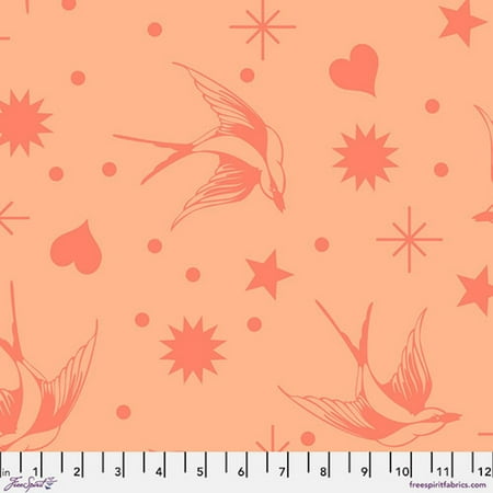 Free Spirit Tula Pink True Colors Neon Fairy Flakes Lunar Cotton Fabric By Yd