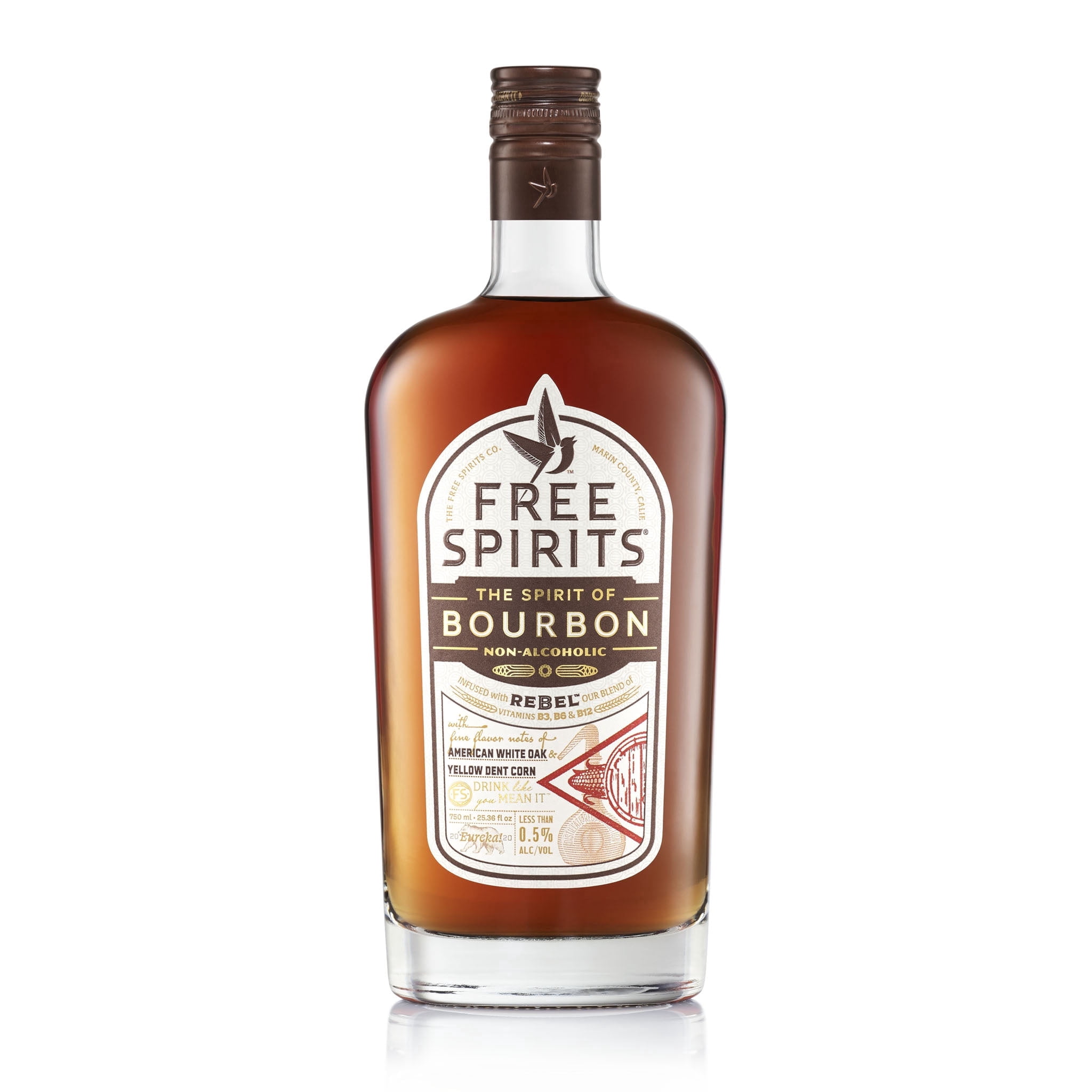 Free Spirits Non-Alcoholic Bourbon Spirit, Award Winning Beverage