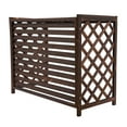 thumbnail image 1 of Carbonized Preservative Wood 43.31x19.69 x 33.46'' Wood Color Air Conditioner Fence Screen, 1 of 21