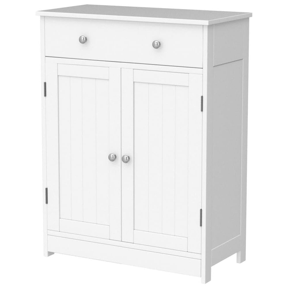 Free Standing Bathroom with Adjustable Shelf, 1 Drawer and 2