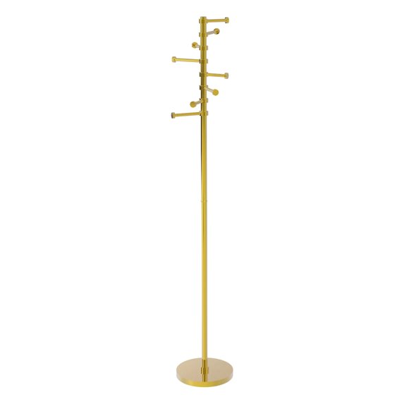 Free Standing Coat Rack with Six Pivoting Pegs