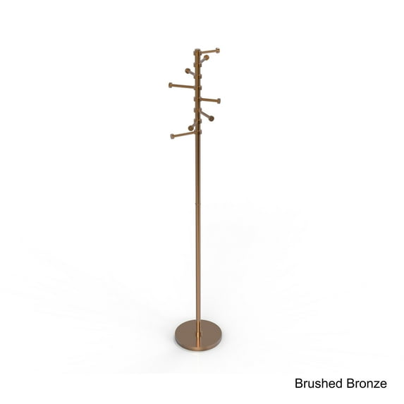 Free Standing Coat Rack with Six Pivoting Pegs