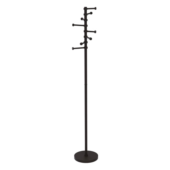 Free Standing Coat Rack with Six Pivoting Pegs