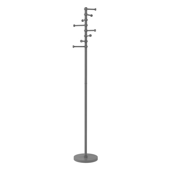 Free Standing Coat Rack with Six Pivoting Pegs