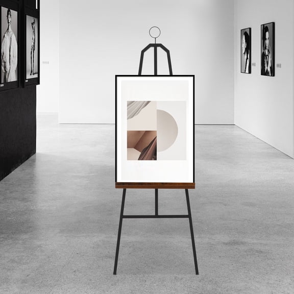 Free Standing Display Stand, A-shaped, Black, Large Easel Holder for Sign, Wedding