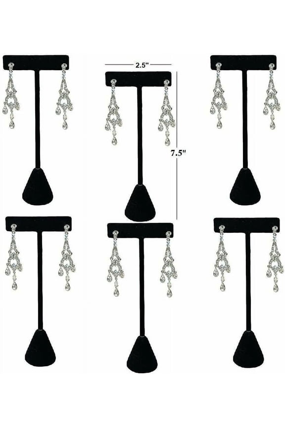 Free-Standing Earring T-Stand Display w/ weighted base