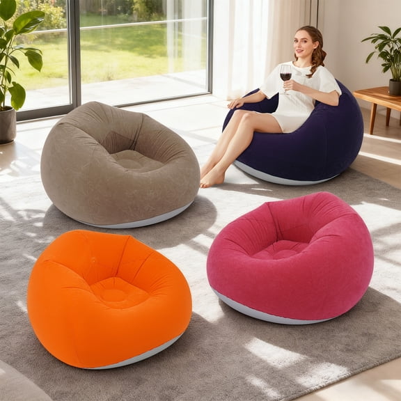 Free Standing Inflatable Chairs Outdoor Inflatable Camping Chair Inflatable Sofa for Campsites, Balconies