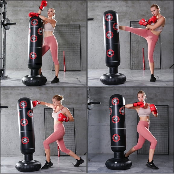 Free Standing Punching Bag, TWSOUL Heavy Duty Target Stand Punch Bags/Excellent Dummy For Boxing/Kick Boxing/Mixed Martial Arts/MMA Training Equipment