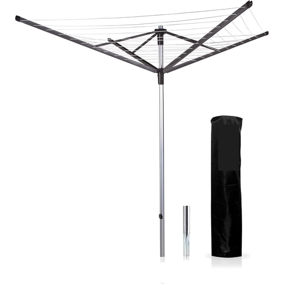Free-Standing Stable Durable Reinforced Metal Garment Clothes Drying Rack Airer Heavy-Duty Multi-Functional Air-Drying Station for Home Yard & Courtyard