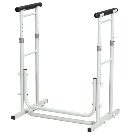 Freestanding Toilet Safety Support with Adjustable Arms