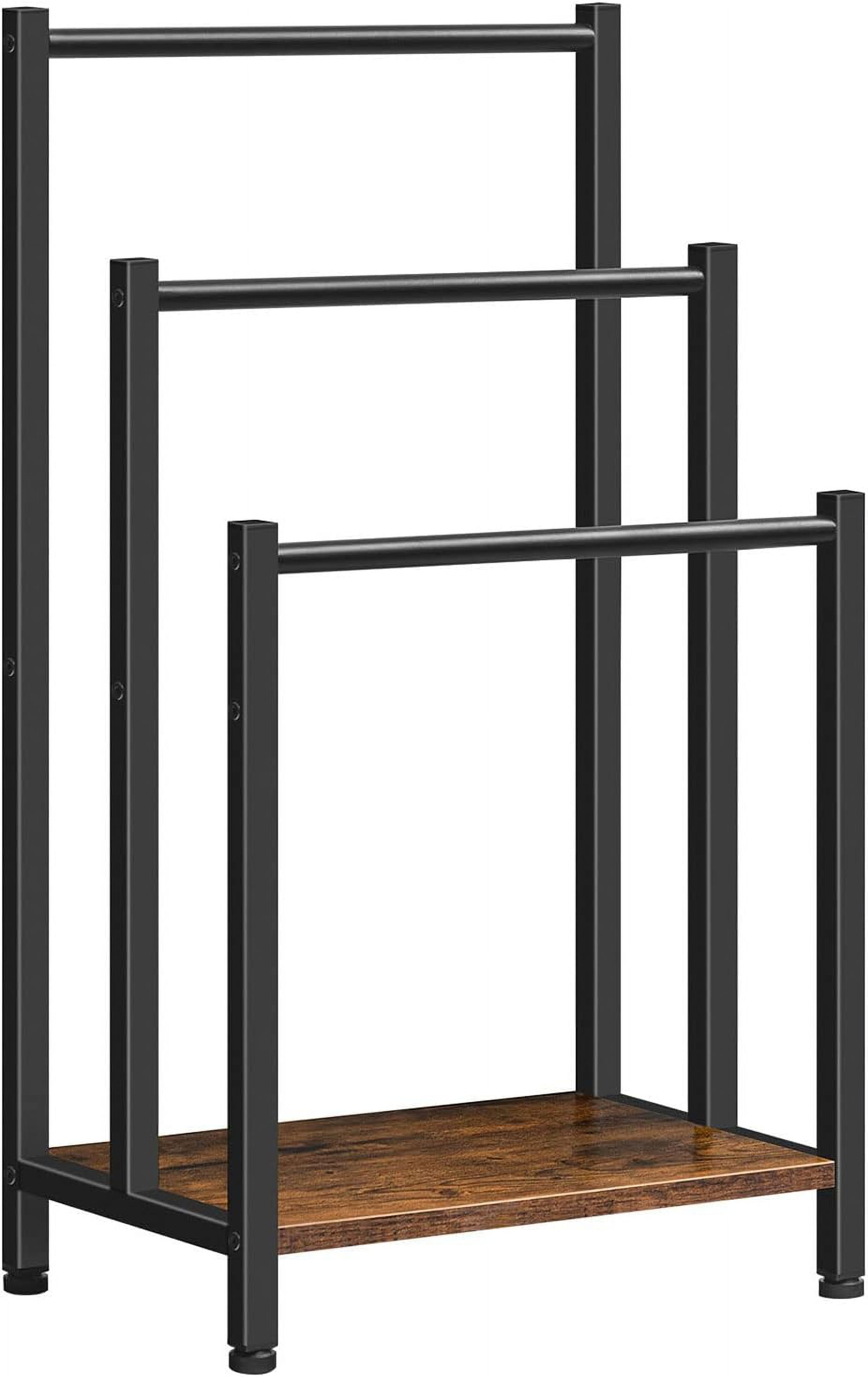 Free Standing Towel Rack, 3 Tier Blanket Rack, Blanket Holder for ...