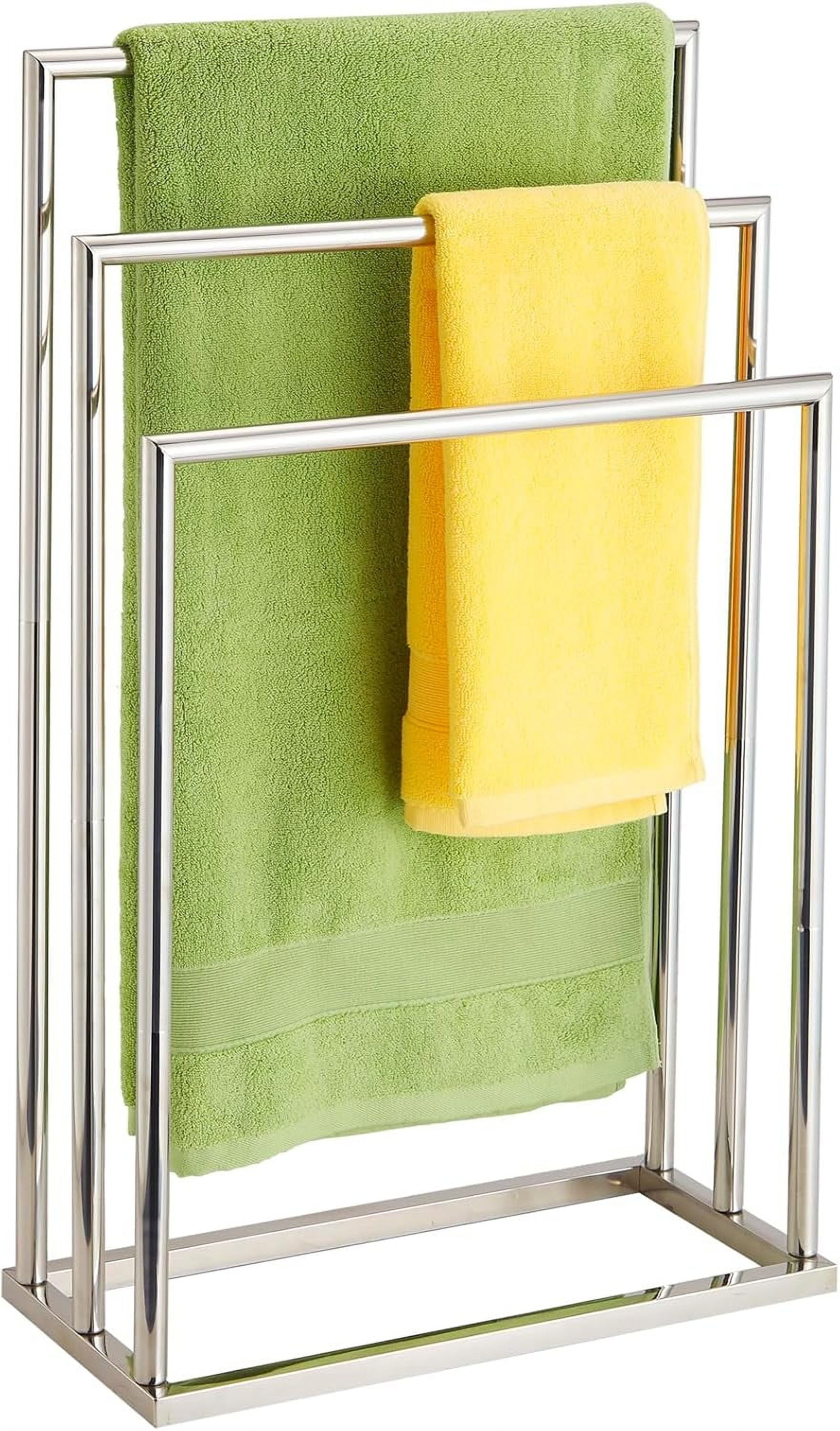 Free Standing Towel Racks for Bathroom, 3 Tier Stainless Steel Bathroom ...