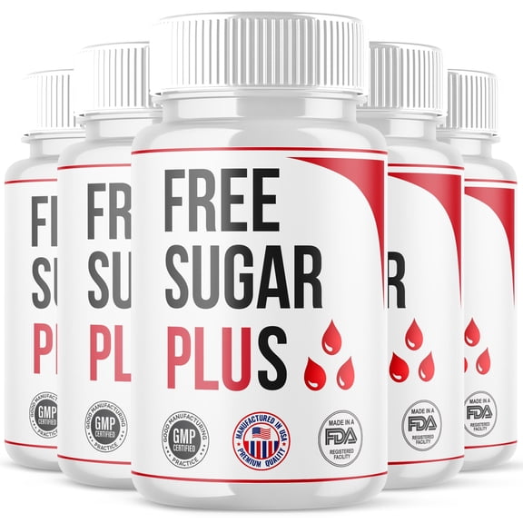 Free Sugar Plus Blood Support Pills Advanced Formula Vitamin Supplement 300 Capsules