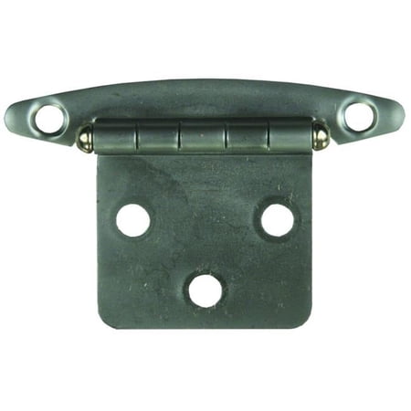 Free Swing Flush Mount Cabinet Door Hinges, Satin Nickel