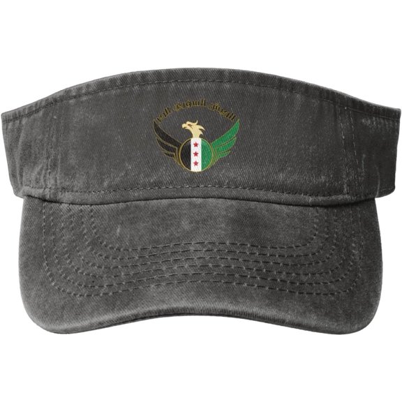 Free Syria Sport Sun Visor Hats Cotton Empty Top Cap for Running Golf
