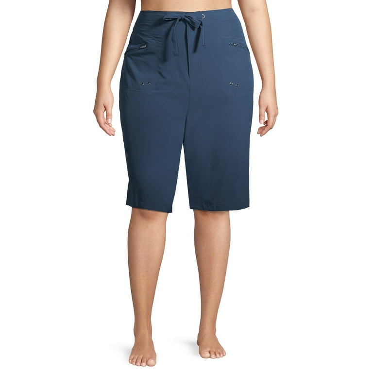 Plus size bermuda swim shorts sale