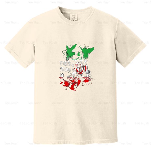 Free The Iran Birds Freedom Equality Protest, Human Rights, Support Tee, Comfort Color T-Shirt Unisex, up to 4XL