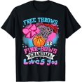 thumbnail image 1 of Free Throws or Pink Bows Grandma Loves You Gender Reveal T-Shirt, 1 of 2