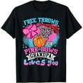 thumbnail image 1 of Free Throws or Pink Bows Grandpa Loves You Gender Reveal T-Shirt, 1 of 4