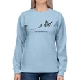 thumbnail image 1 of Free To Fly Butterfly Sweatshirt Women -Image by Shutterstock, Female Large, 1 of 4